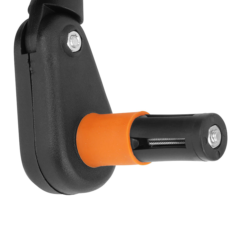 Rétroviseur ovale Newton réglable fixation embout de cintre 11 x 7 cm – vue 3