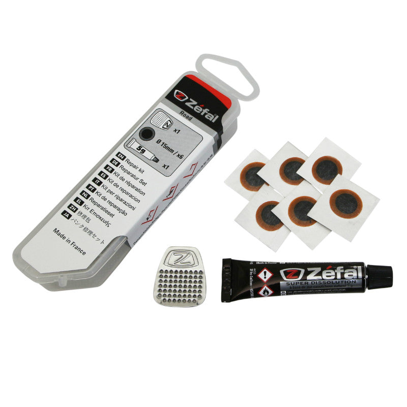 Kit de réparation chambre à air route Zefal 6 rustines