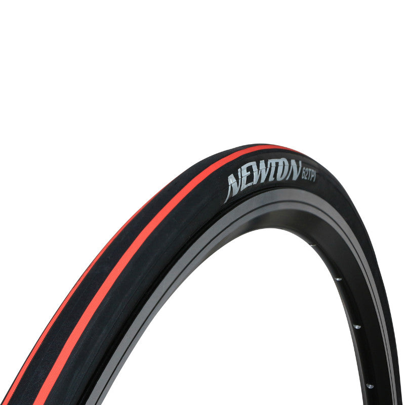 Pneu route Newton E-01 noir tringle souple – 700 x 23 Noir liserets rouges