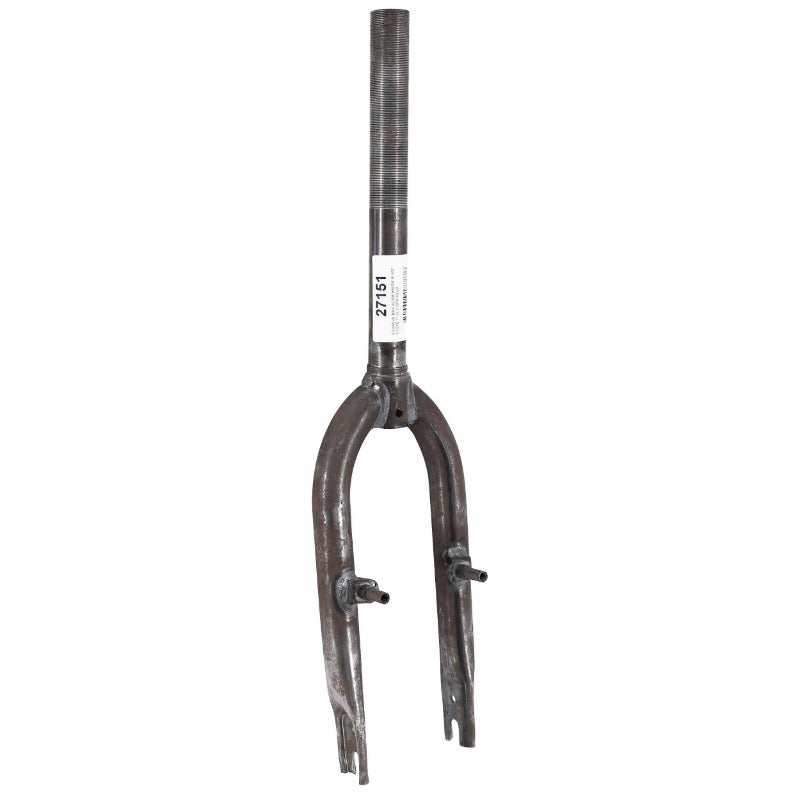 Fourche VTT 16" acier brut à peindre pivot fileté 1"