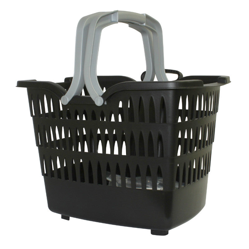 Panier avant plastique Roto noir 19 L fixation clips 22,2-31,8 mm