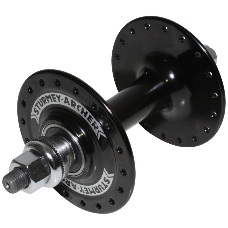 Moyeu avant fixie Sturmey Archer noir 36 trous