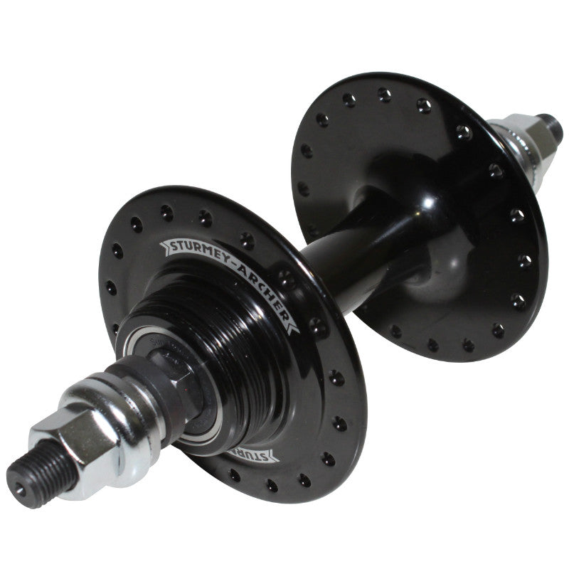 Moyeu arrière fixie Sturmey Archer noir 36 trous double filetage