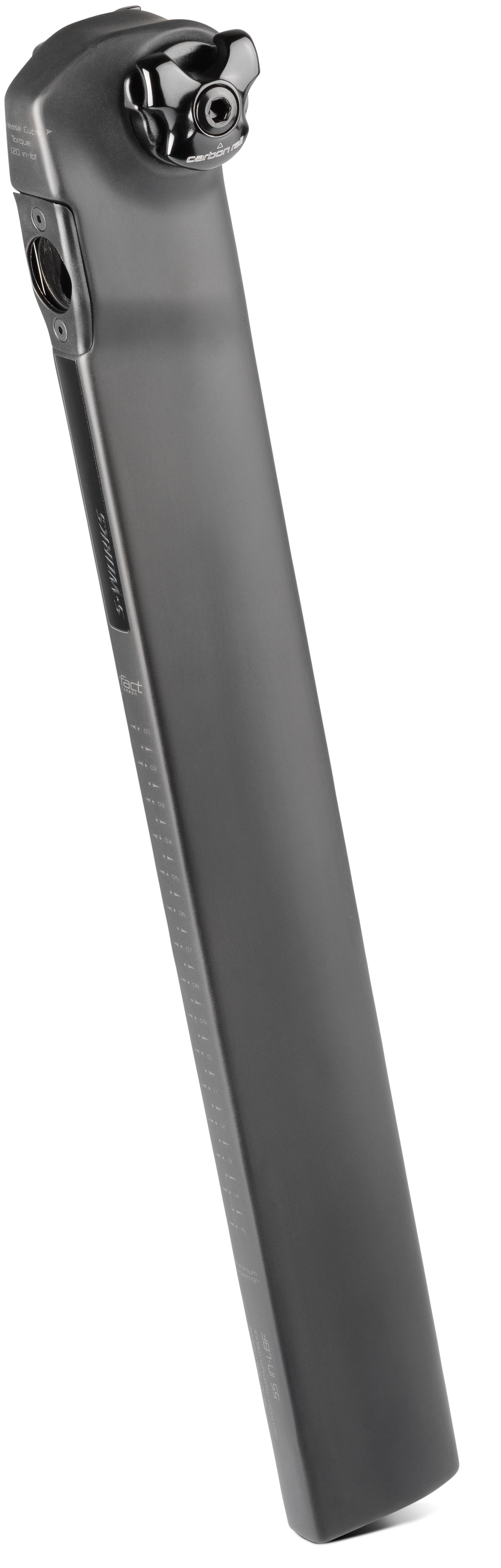 Tige de selle SPECIALIZED STP MY19 S-Works Venge SEATPOST, CARBON, 300MM LENGTH, 20MM OFFSET, Single Bolt 7X7 CLAMP, Includes 7X9 Carbon Clamps