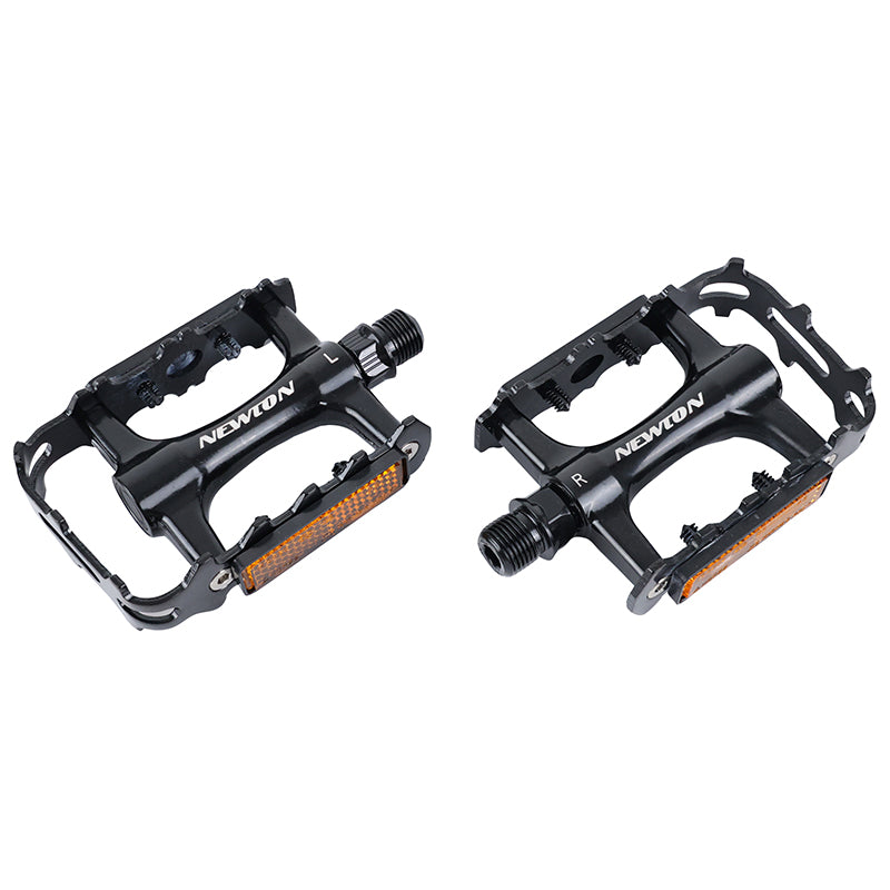 Pédales VTT Newton alu noir 9/16" (paire) – Alu noir
