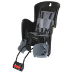 Siège enfant arrière inclinable Polisport Bilby RS sur cadre noir 9-22 kg
