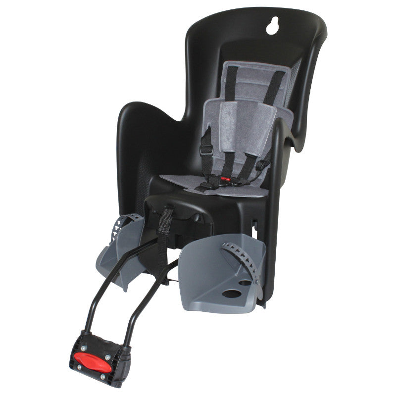 Siège enfant arrière inclinable Polisport Bilby RS sur cadre noir 9-22 kg