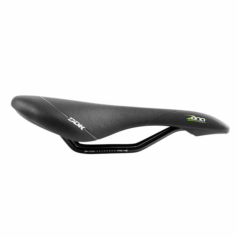 Selle route-VTT Newton Zena noire déco noir-vert 272 x 140 mm – vue 3