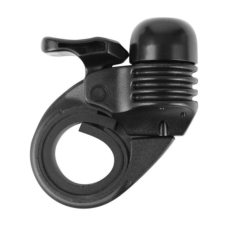 Sonnette mini Newton Ping alu noire – Cintre 25,4-28,6 mm