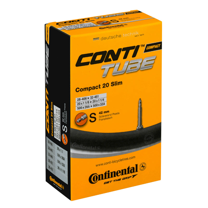Chambre à air 20 x 1 1/8-1 1/4 Continental valve Presta