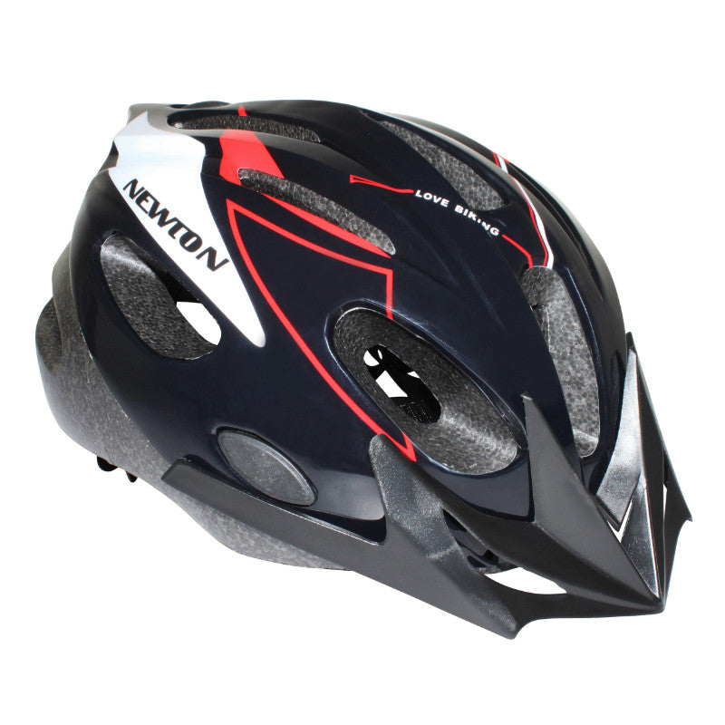 Casque vélo enfant Newton Crossride noir-rouge 53-55 avec visière