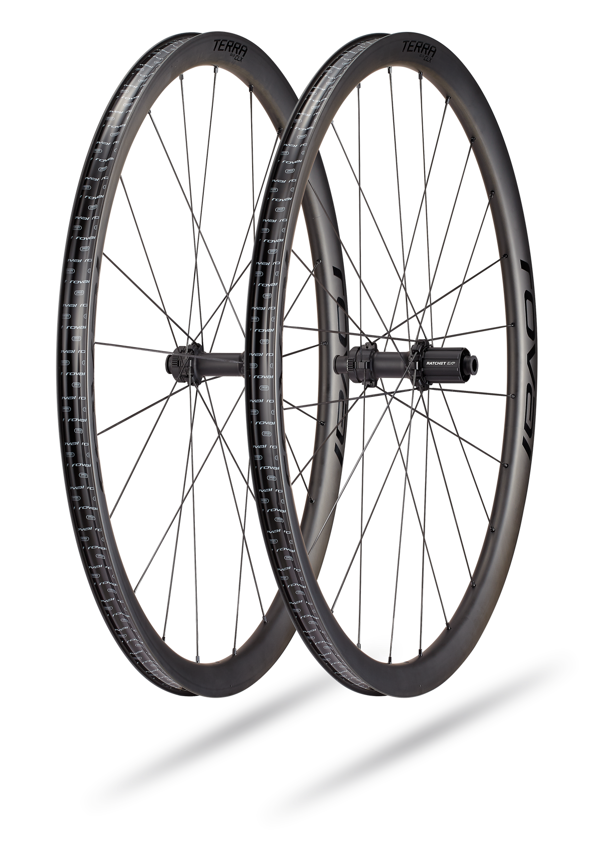 Roue SPECIALIZED ROVAL TERRA CLX II FRONT SATIN CARBON/GLOSS Noir 700C