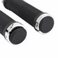 Poignées city-VTT Newton Grip Diamants noires double collier argent 130 mm (paire) – vue 2