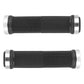 Poignées city-VTT Newton Grip Diamants noires double collier argent 130 mm (paire) – vue 3