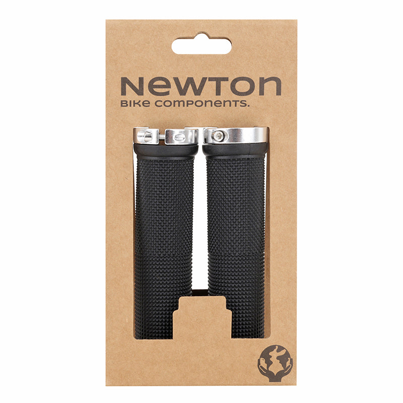 Poignées city-VTT Newton Grip Diamants noires double collier argent 130 mm (paire) – vue 4