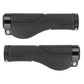 Poignées ergonomiques city-VTT Newton bi-matière noires double collier 140 mm (paire) – vue 3