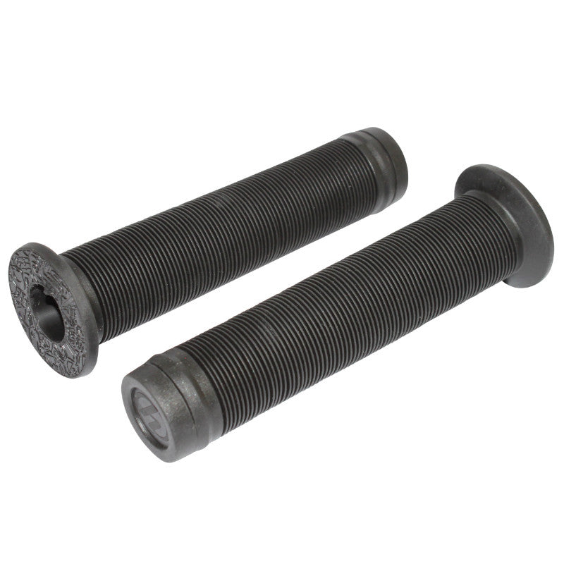 Poignées BMX Herrmans noires avec collerette 140 mm (paire)