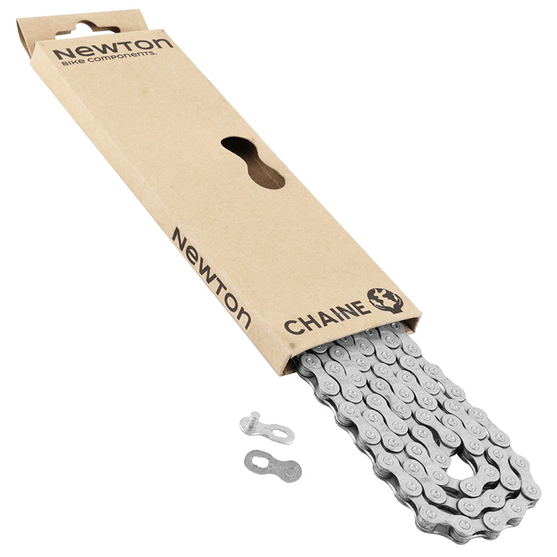Chaîne 9 vitesses Newton antirouille grise 114 maillons – vue 2