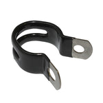 Colliers de porte-bagages et garde-boue P2R alu noir 20 mm (lot de 10)