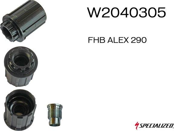 Corps de roue libre SPECIALIZED FHB Alex 290 Cassette Body / Short Freehub