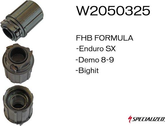 Corps de roue libre SPECIALIZED FHB Formula Demo 8-9 / BIG HIT / Enduro / SX Freehub Body (NO Longer PRODUCED)