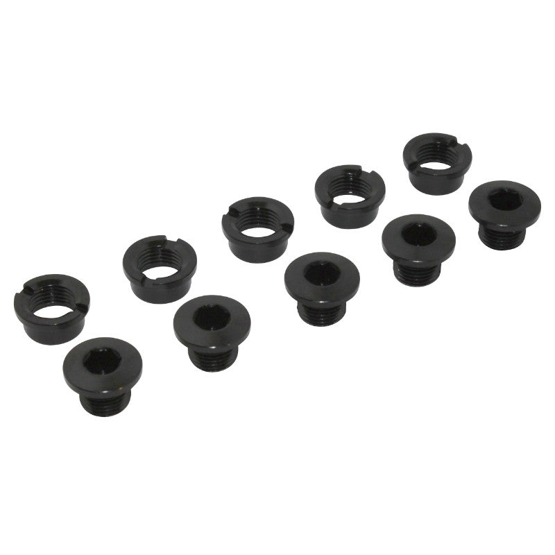 Vis de plateau Newton alu noir mono plateau M8 x 4 (jeu de 5)