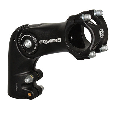 Potence trekking Ergotec Octopus réglable rehaussée alu noir – 31,8 mm 110 mm