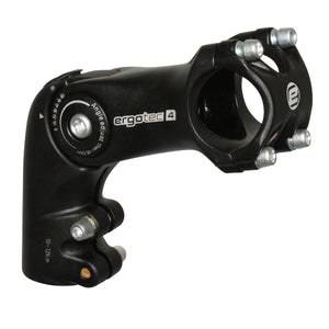 Potence trekking Ergotec Octopus réglable rehaussée alu noir – 25,4 mm 90 mm