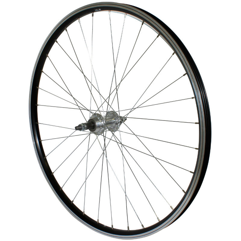 Roue arrière VTC 700 P2R alu noir roue libre 6-7 vitesses
