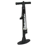 Pompe à pied Newton FPR3 acier noire avec manomètre 11 bars