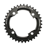 Plateau VTT Stronglight 4 branches 104 mm pour Shimano XT M785 extérieur double noir 10 v ép. 5 mm – 36 dents