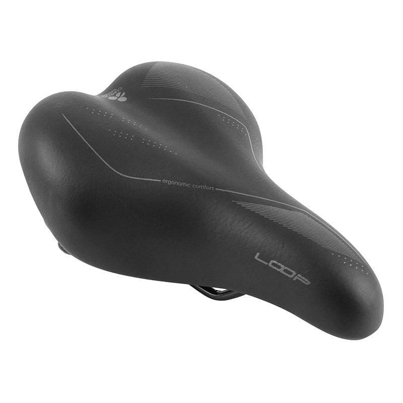 Selle city Newton Gray Line femme gel à ressorts noire 265 x 184 mm – vue 6