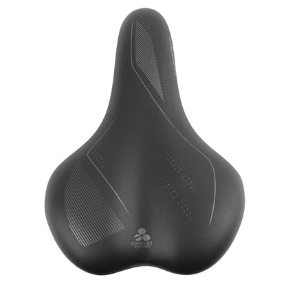 Selle city Newton Gray Line femme gel à ressorts noire 265 x 184 mm