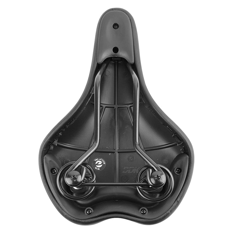 Selle city Newton Gray Line femme gel à ressorts noire 265 x 184 mm – vue 2