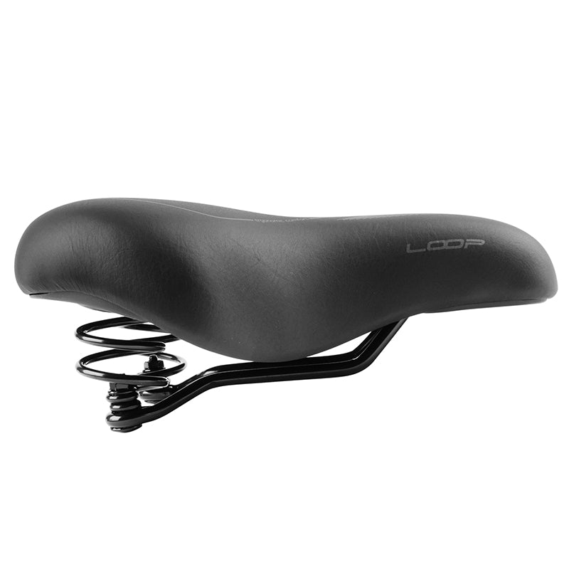 Selle city Newton Gray Line femme gel à ressorts noire 265 x 184 mm – vue 3