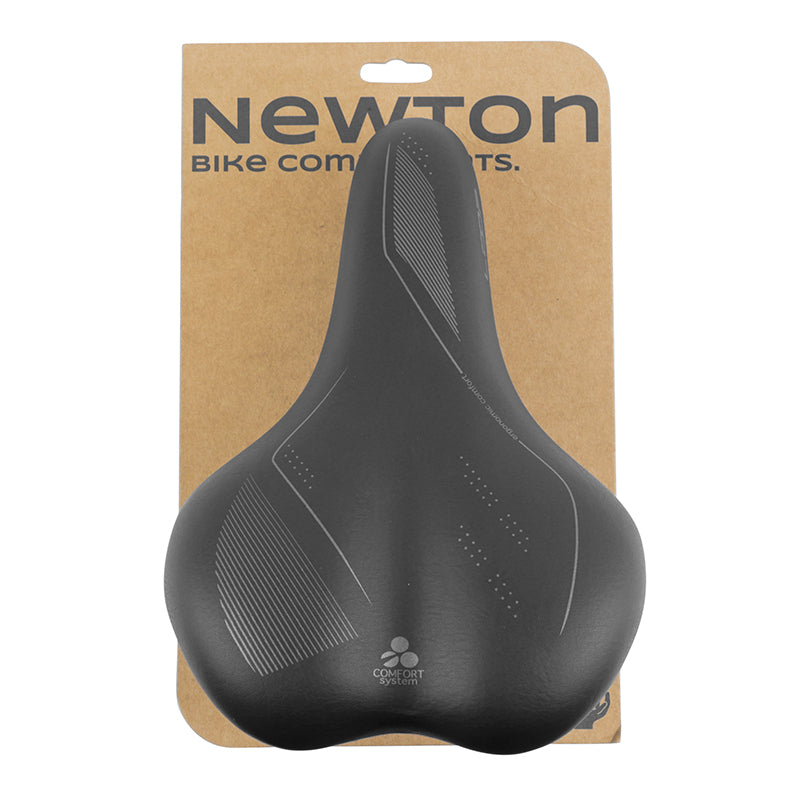 Selle city Newton Gray Line femme gel à ressorts noire 265 x 184 mm – vue 5