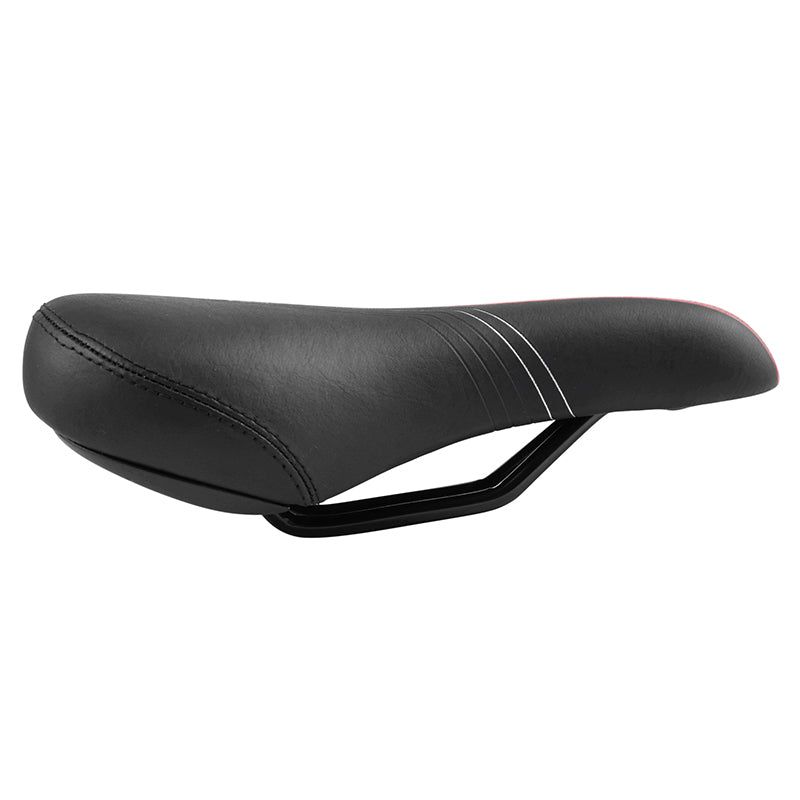 Selle junior Newton Mission noire déco rouge-argent 240 x 160 mm – vue 3