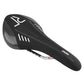 Selle route-VTT Newton Ario noire déco blanc-gris 285 x 136 mm – vue 6