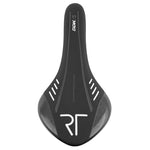 Selle route-VTT Newton Ario noire déco blanc-gris 285 x 136 mm