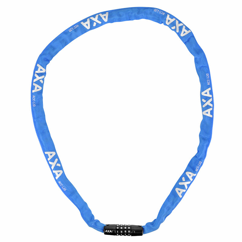 Antivol chaîne à combinaison AXA Rigid Code Ø 3,5 mm 1,20 m – Bleu
