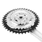 Pédalier VTT P2R 7-8 vitesses alu noir-argent 170 mm 42-34-24 – vue 3