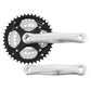 Pédalier VTT P2R 7-8 vitesses alu noir-argent 170 mm 42-34-24 – vue 2