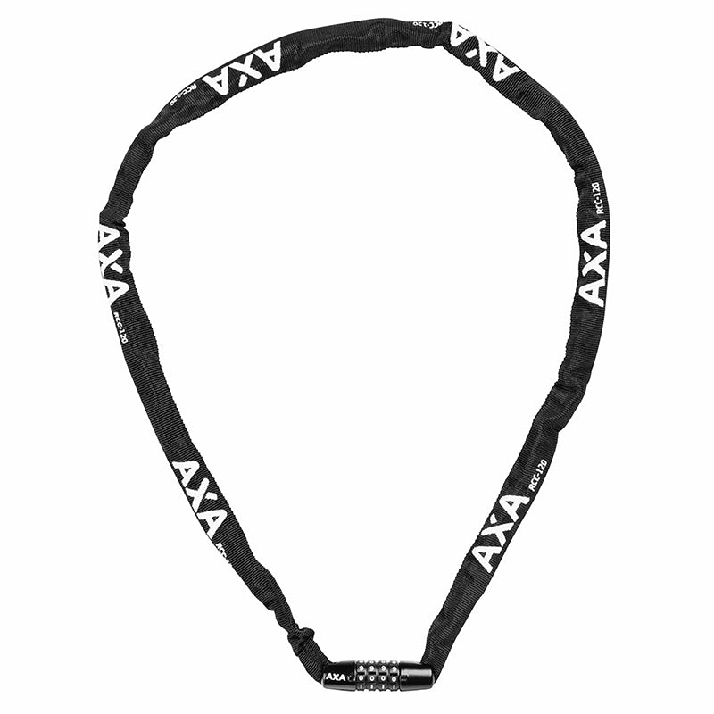 Antivol chaîne à combinaison AXA Rigid Code Ø 3,5 mm 1,20 m – Noir