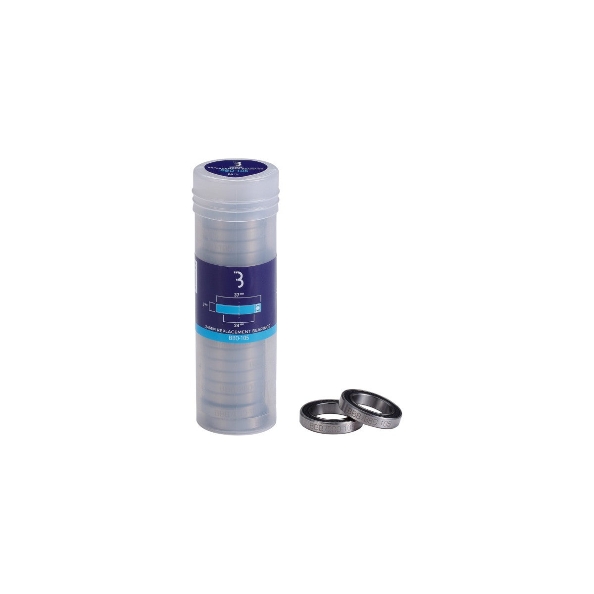 Tube de 20 roulements boitier de pédalier , ø24x37x7mm BBB