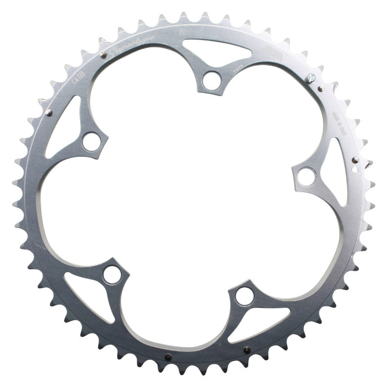Plateau route Miche 135 mm 52 dents extérieur argent pour Campagnolo