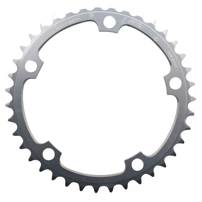 Plateau route Miche 130 mm 5 branches type Shimano 9-10 v – 39 intérieur argent