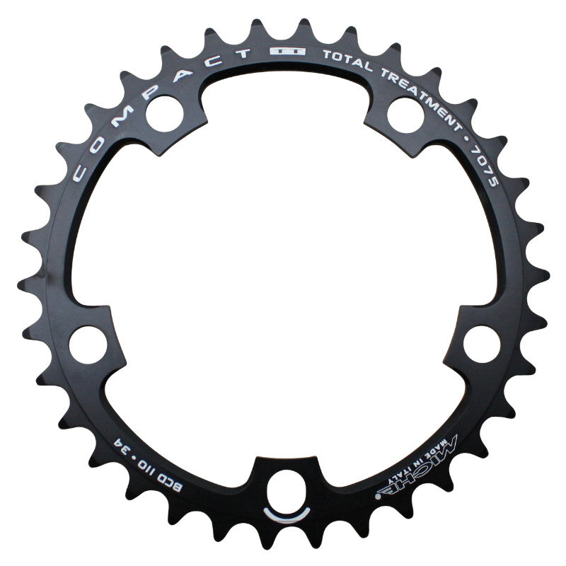 Plateau route Miche 110 mm 5 branches noir 9-10 v Shimano et Campagnolo – 34 intérieur