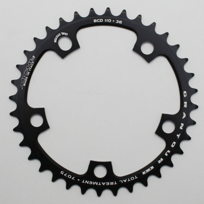 Plateau route Miche 110 mm 5 branches noir 9-10 v Shimano et Campagnolo – 36 intérieur
