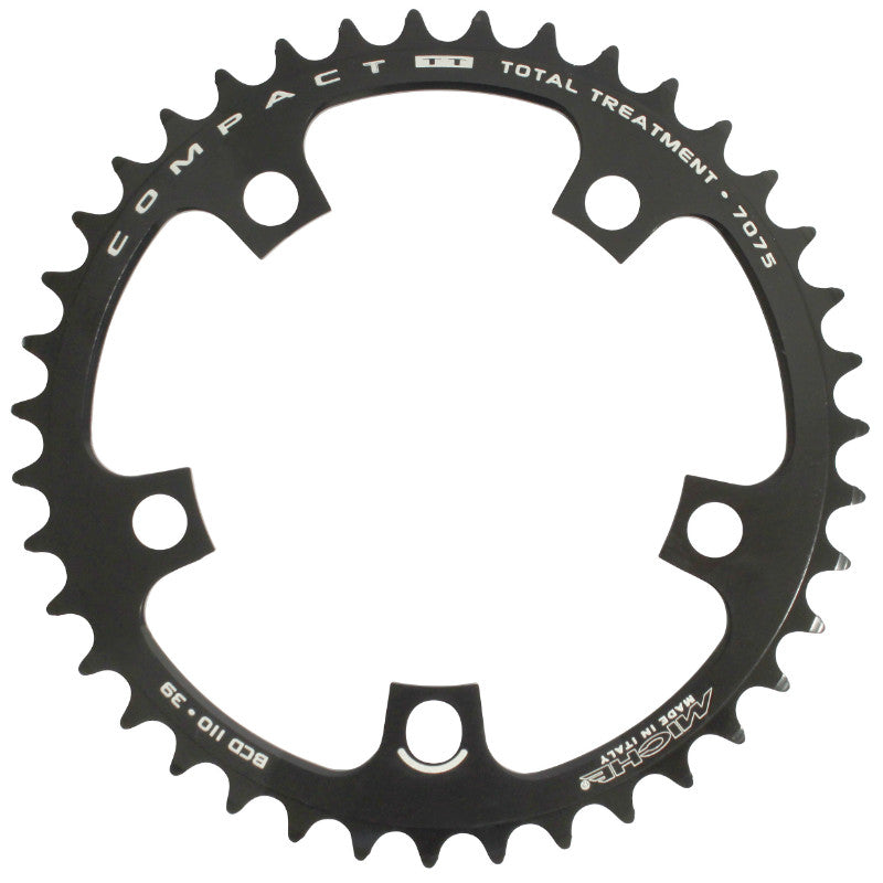 Plateau route Miche 110 mm 5 branches noir 9-10 v Shimano et Campagnolo – 39 intérieur