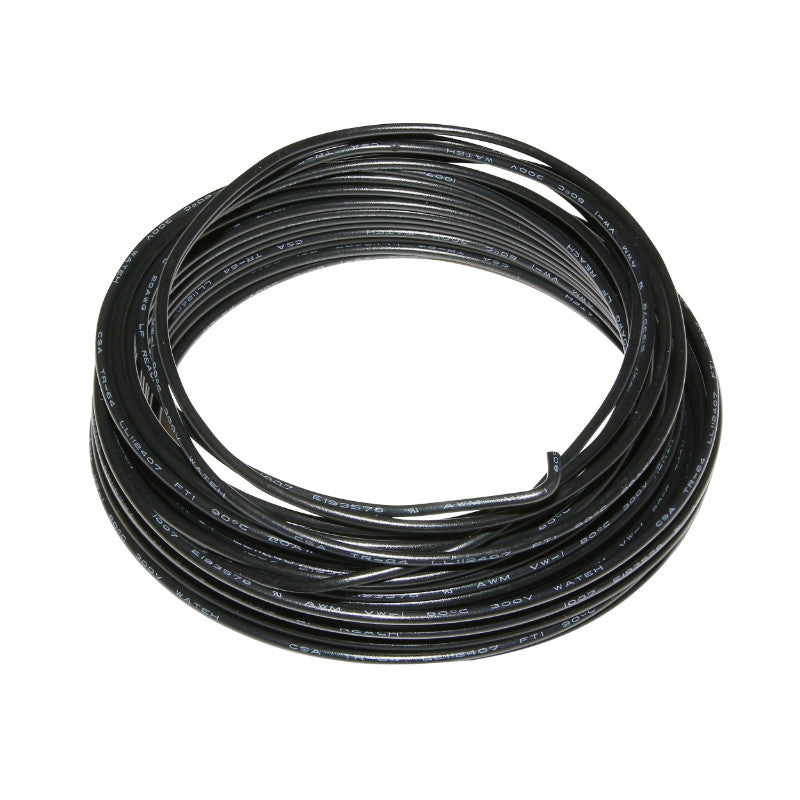 Fil électrique d'éclairage vélo noir 1 fil (rouleau de 10 m)